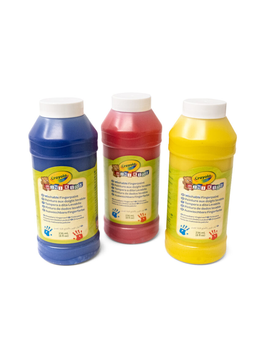 Crayola σετ 3 πλενόμενες τέμπερες δακτύλων για παιδιά 236ml - Crayola
