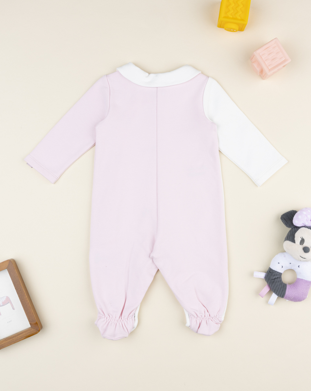 βρεφικό φορμάκι λευκό/ροζ minnie για κορίτσι - Prénatal