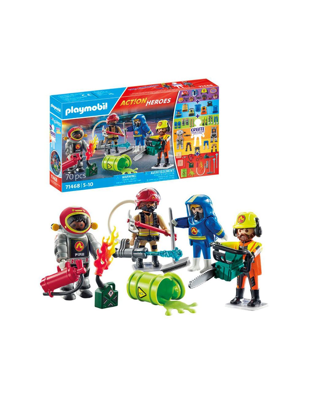 Playmobil action heroes my figures επιχείρηση πυροσβεστικής 71468 - Playmobil