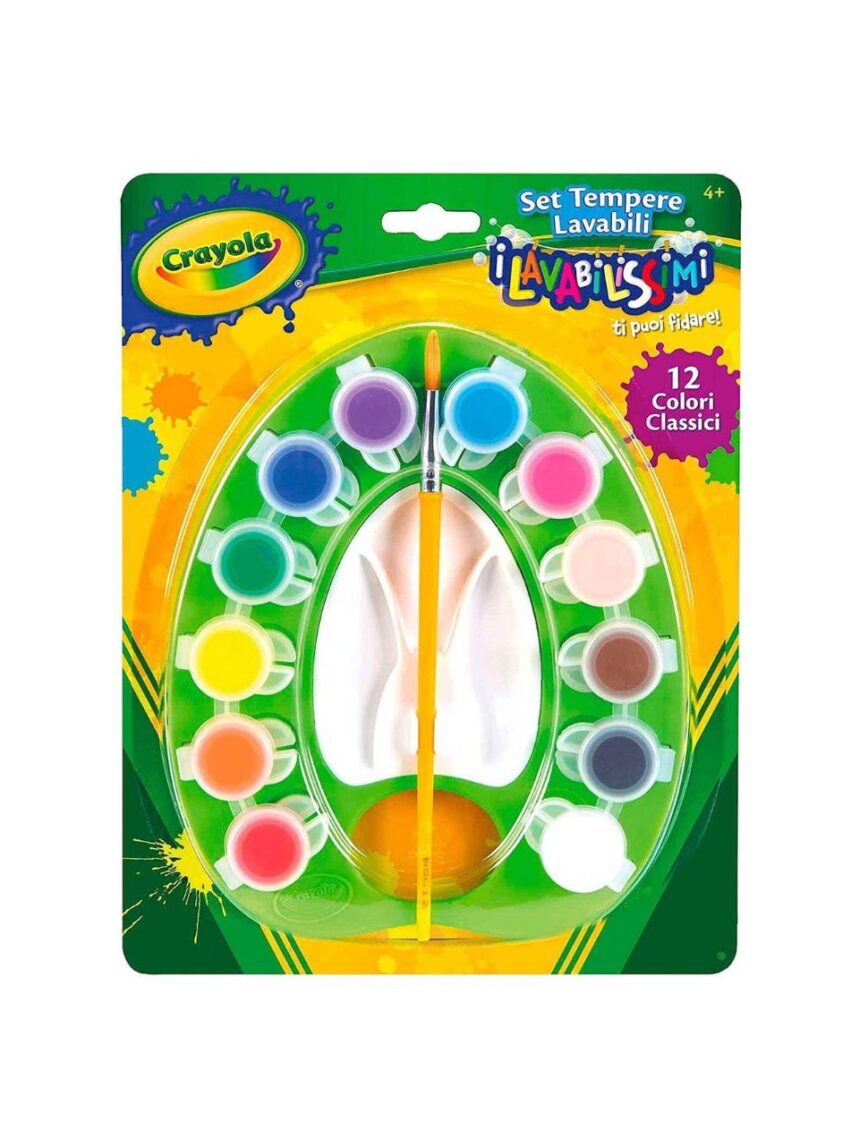 Crayola σετ πλενόμενες τέμπερες 12τμχ - Crayola