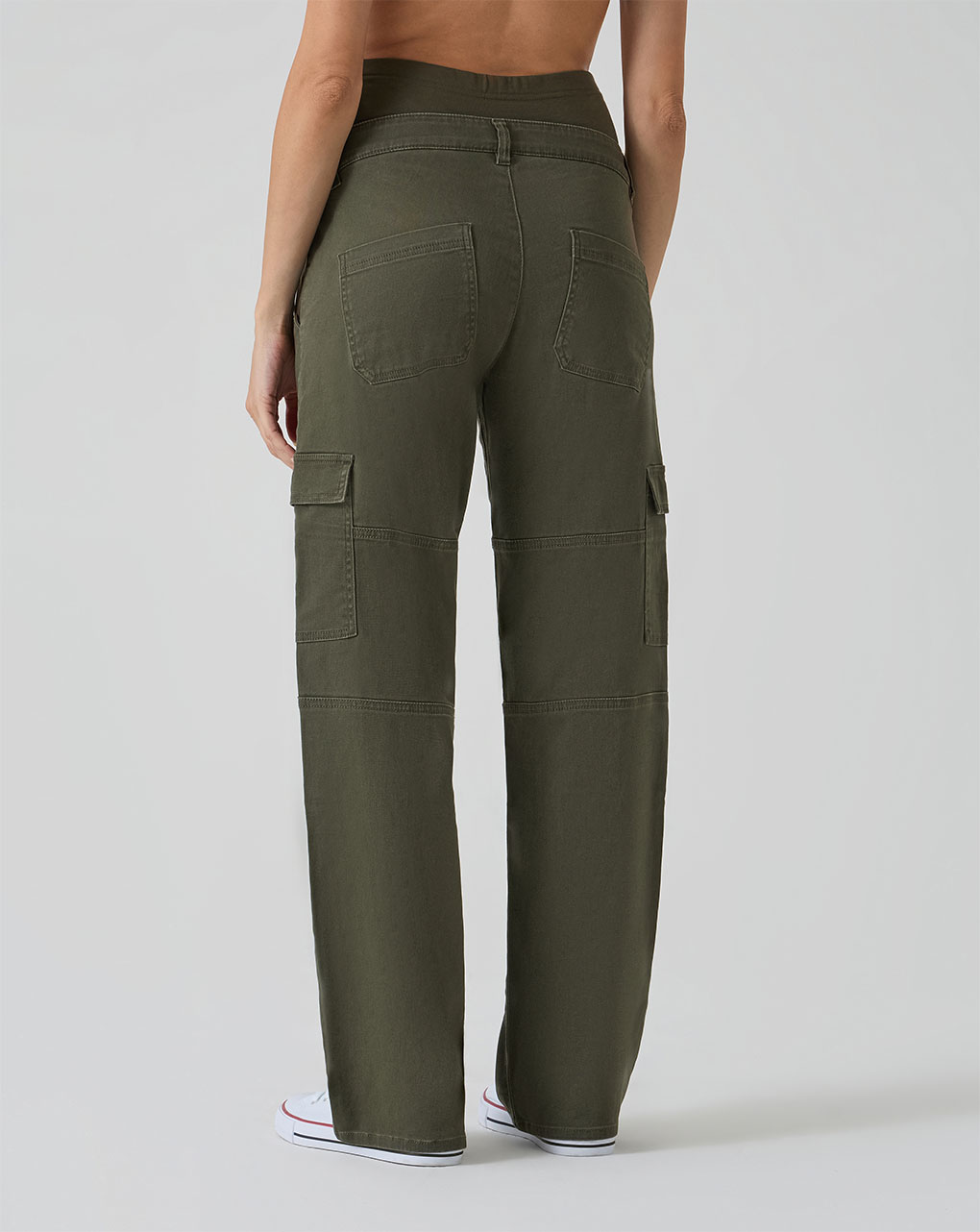 γυναικείο παντελόνι εγκυμοσύνης cargo χακί - Prénatal