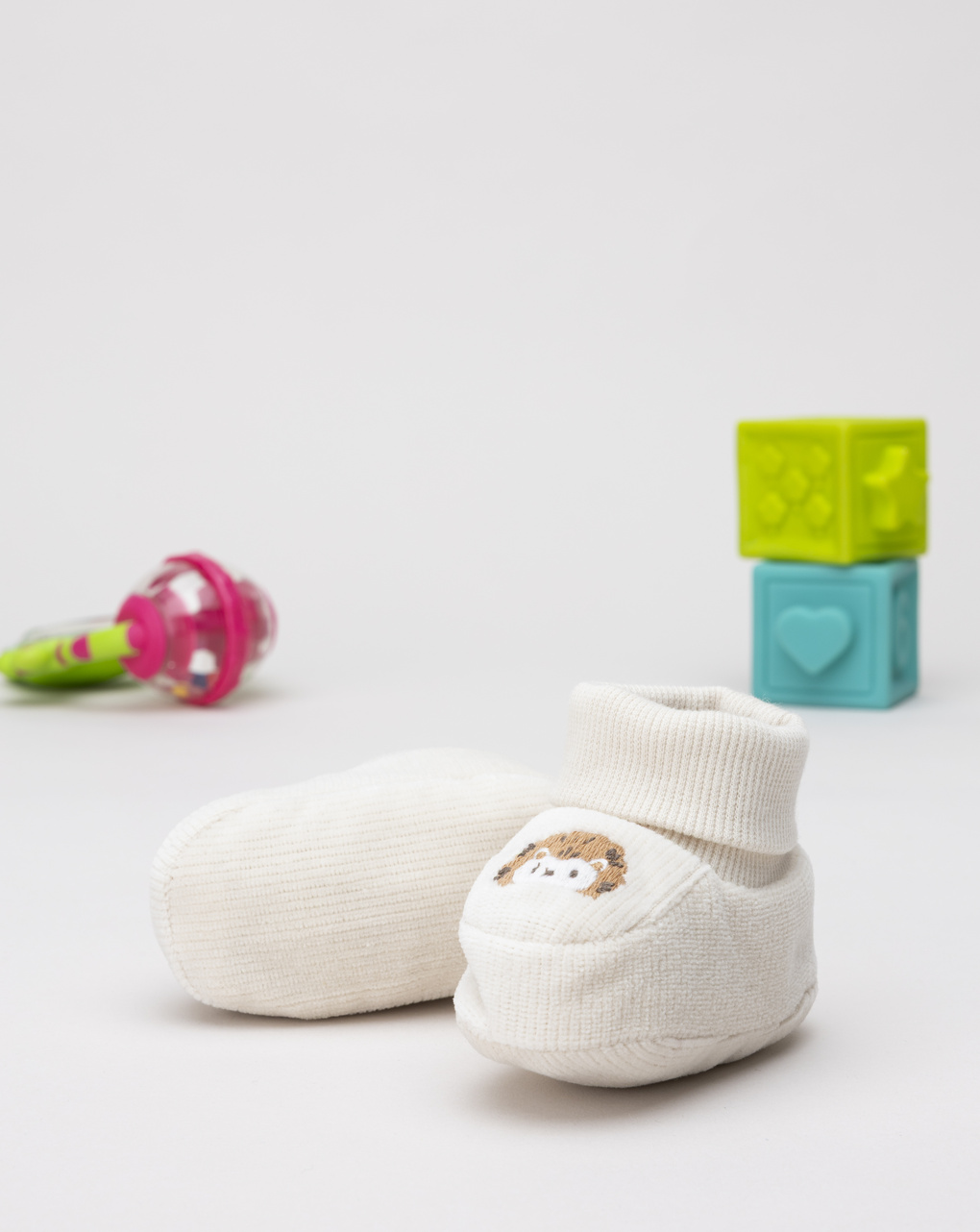 βρεφικά παπούτσια αγκαλιάς κρεμ με σκαντζόχοιρο για αγόρι - Prénatal