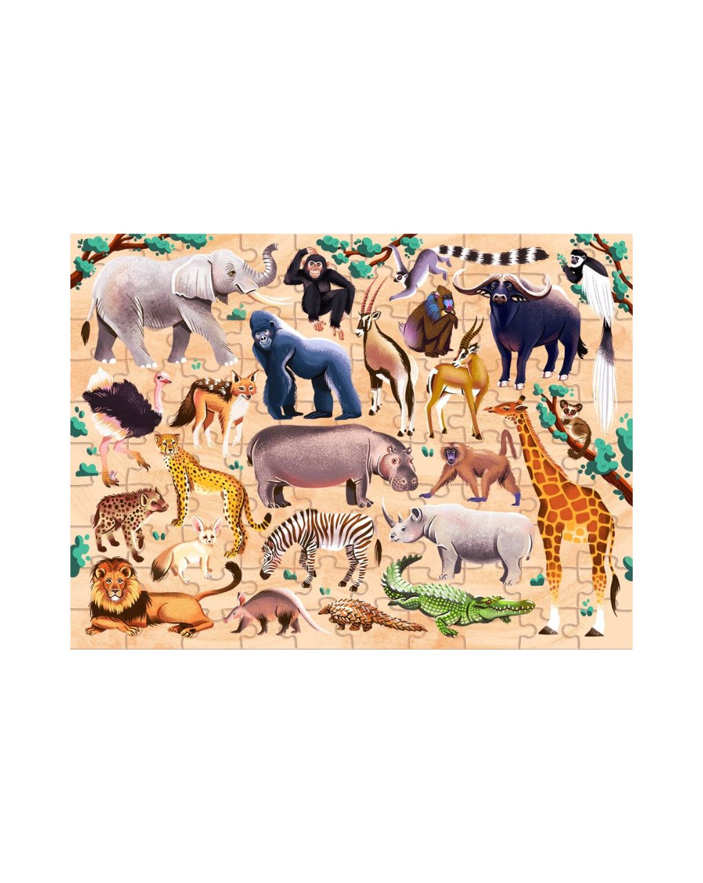 Hinkler παζλ junior jigsaw explore 24: african animals jje-1 - HINKLER