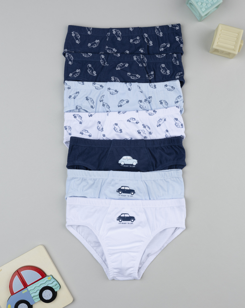 παιδικά σλιπ πακέτο x5 ready to go για αγόρι