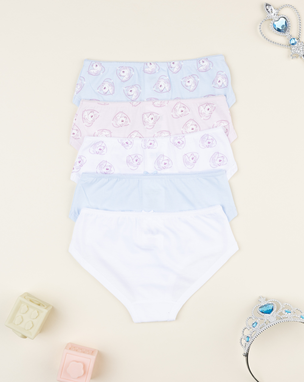 παιδικά σλιπ πακέτο x5 little unicorn για κορίτσι - Prénatal