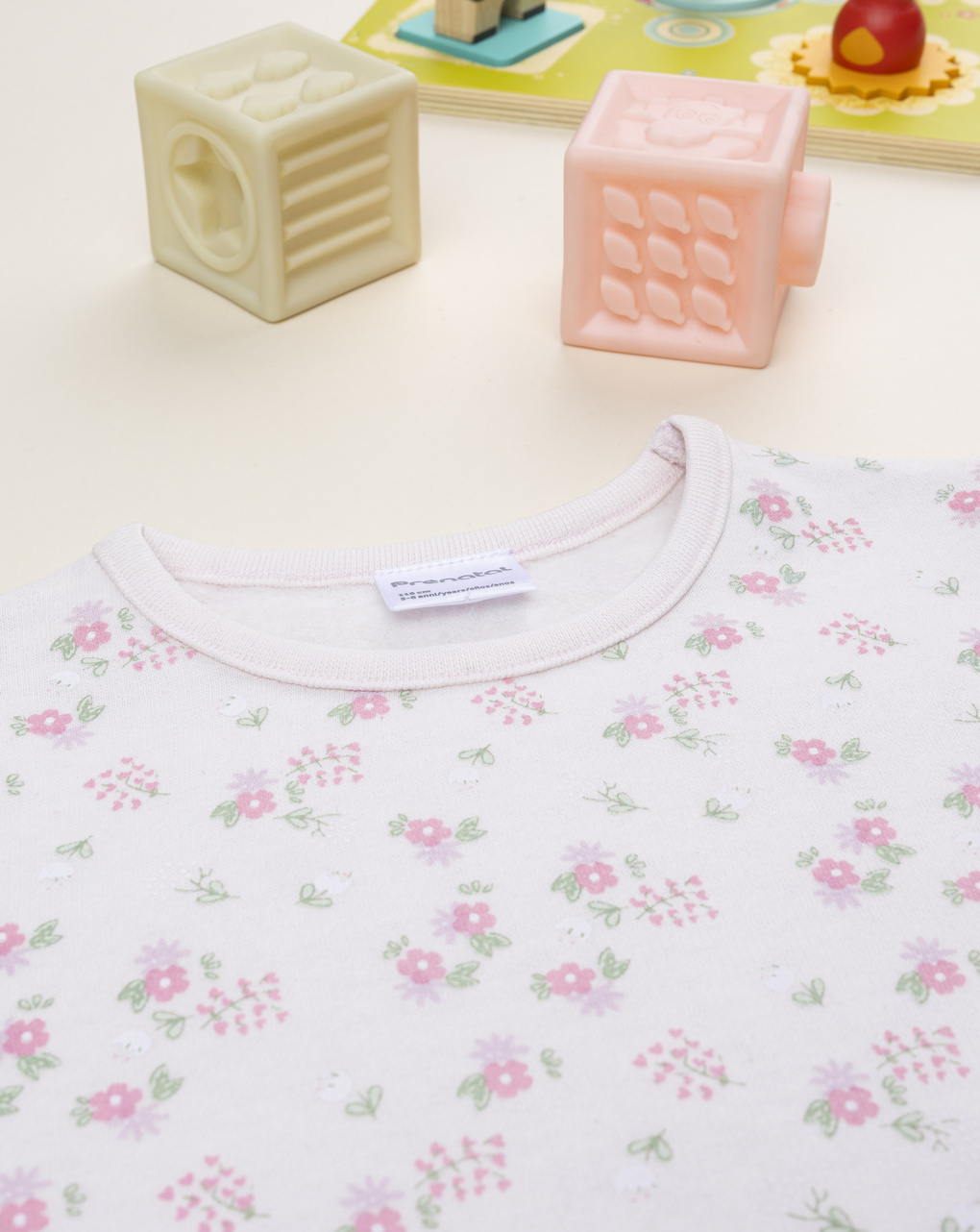 παιδική πιτζάμα εκρού φλοράλ για κορίτσι - Prénatal