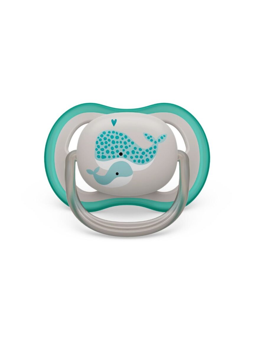 Philips avent ultra air silicone πιπίλες σιλικόνης 2τμχ 18m+ grey/blue scf349/24 - Philips Avent