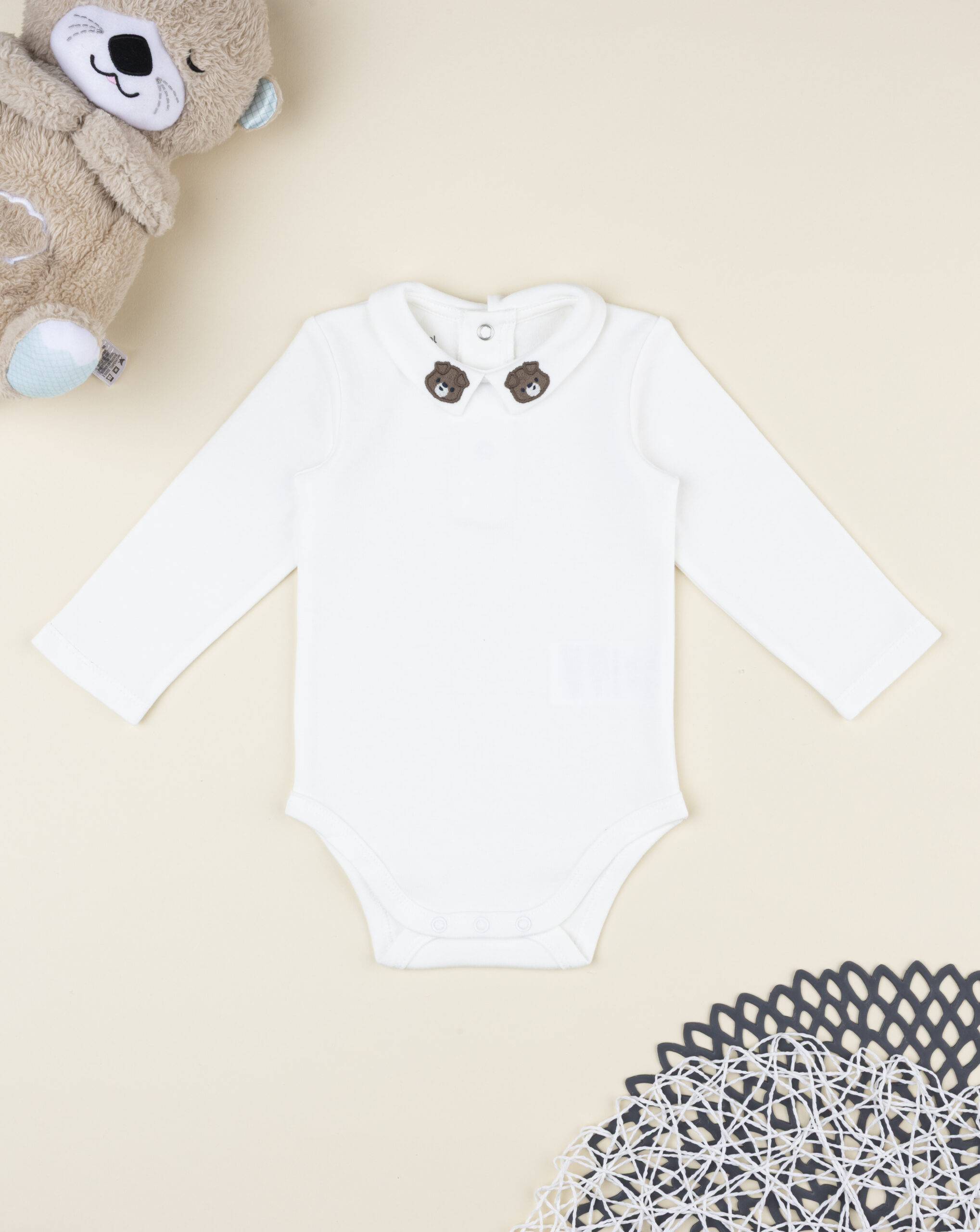 βρεφικό κορμάκι λευκό cute puppies για αγόρι