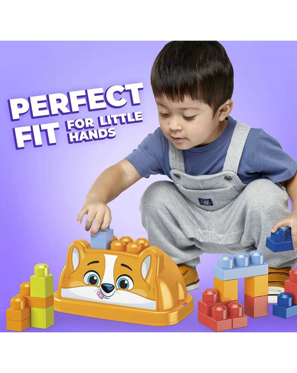 Mega cool corgi κουβαδάκι με τουβλάκια 25τμχ σκυλάκι hdk81 - Mattel