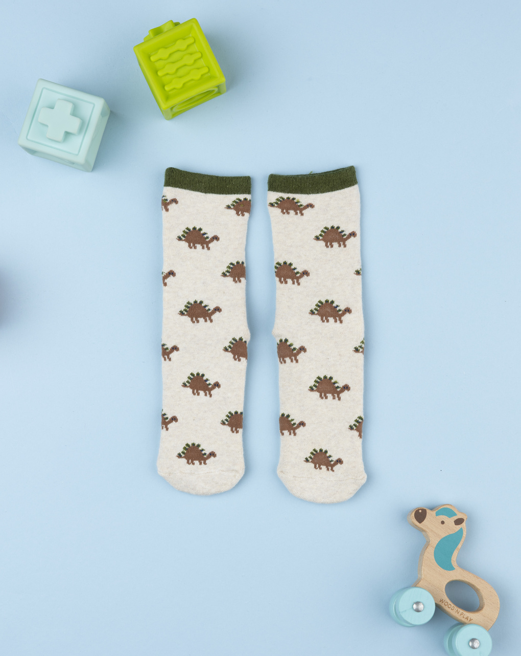 παιδικές αντιολισθητικές κάλτσες με δεινόσαυρο για αγόρι