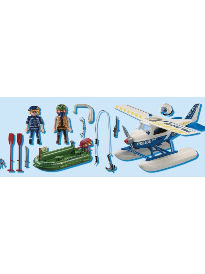 Playmobil city action καταδίωξη λαθρεμπόρου απο αστυνομικό υδροπλάνο 70779 - Playmobil, Playmobil City Action
