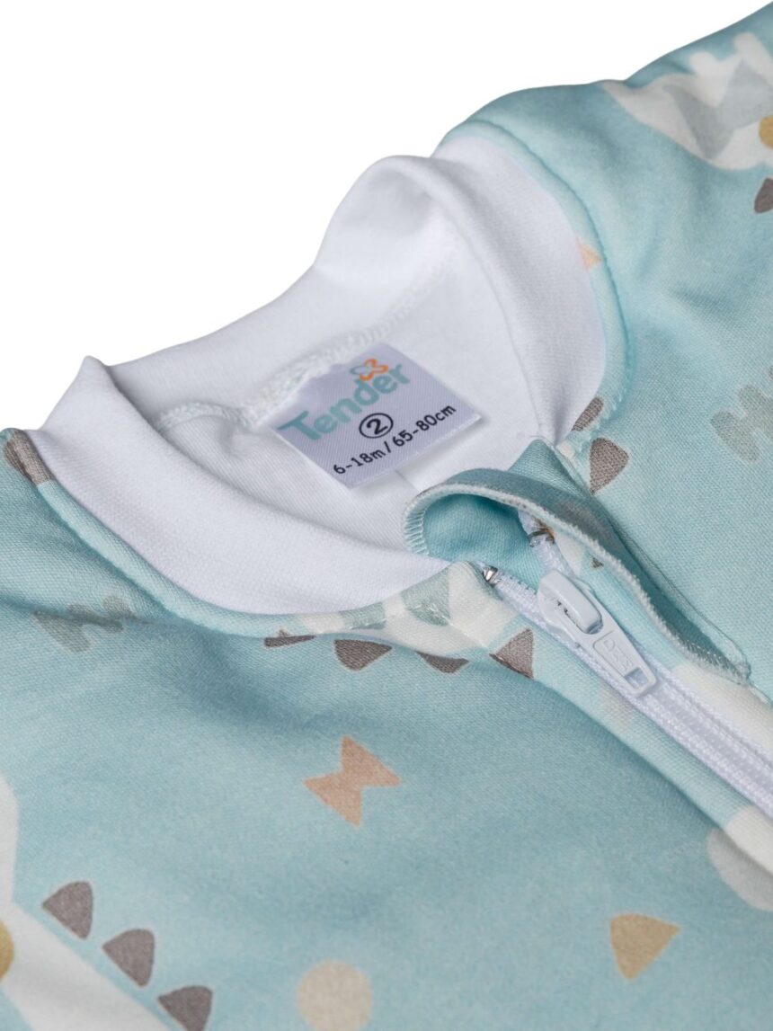 Tender υπνόσακος χειμερινός classic 2.5 tog dino world σιέλ 27051 - Tender