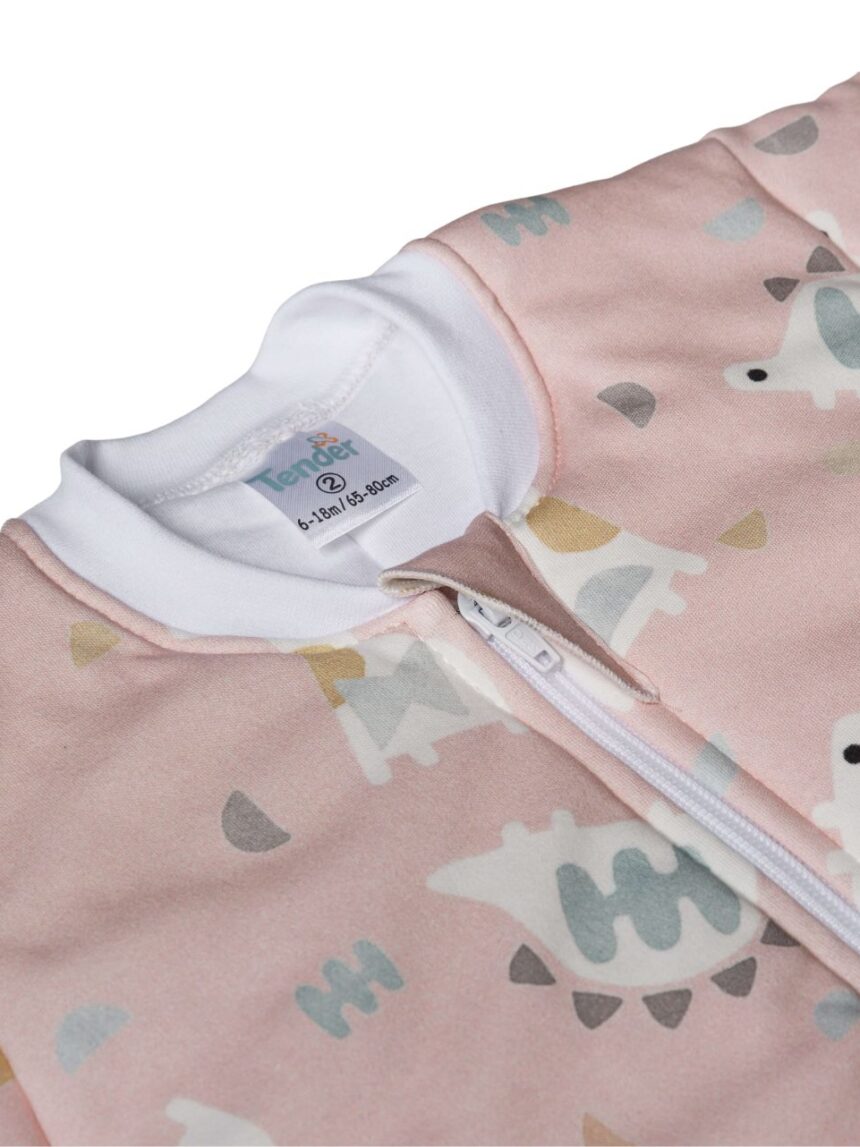 Tender υπνόσακος χειμερινός classic 2.5 tog dino world ροζ 27052 - Tender