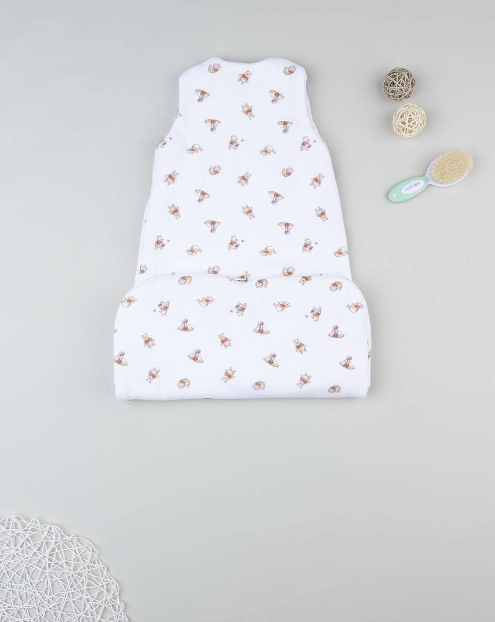 βρεφικός αμάνικος υπνόσακος σενίλ λευκός winnie 2.5 tog - Prénatal