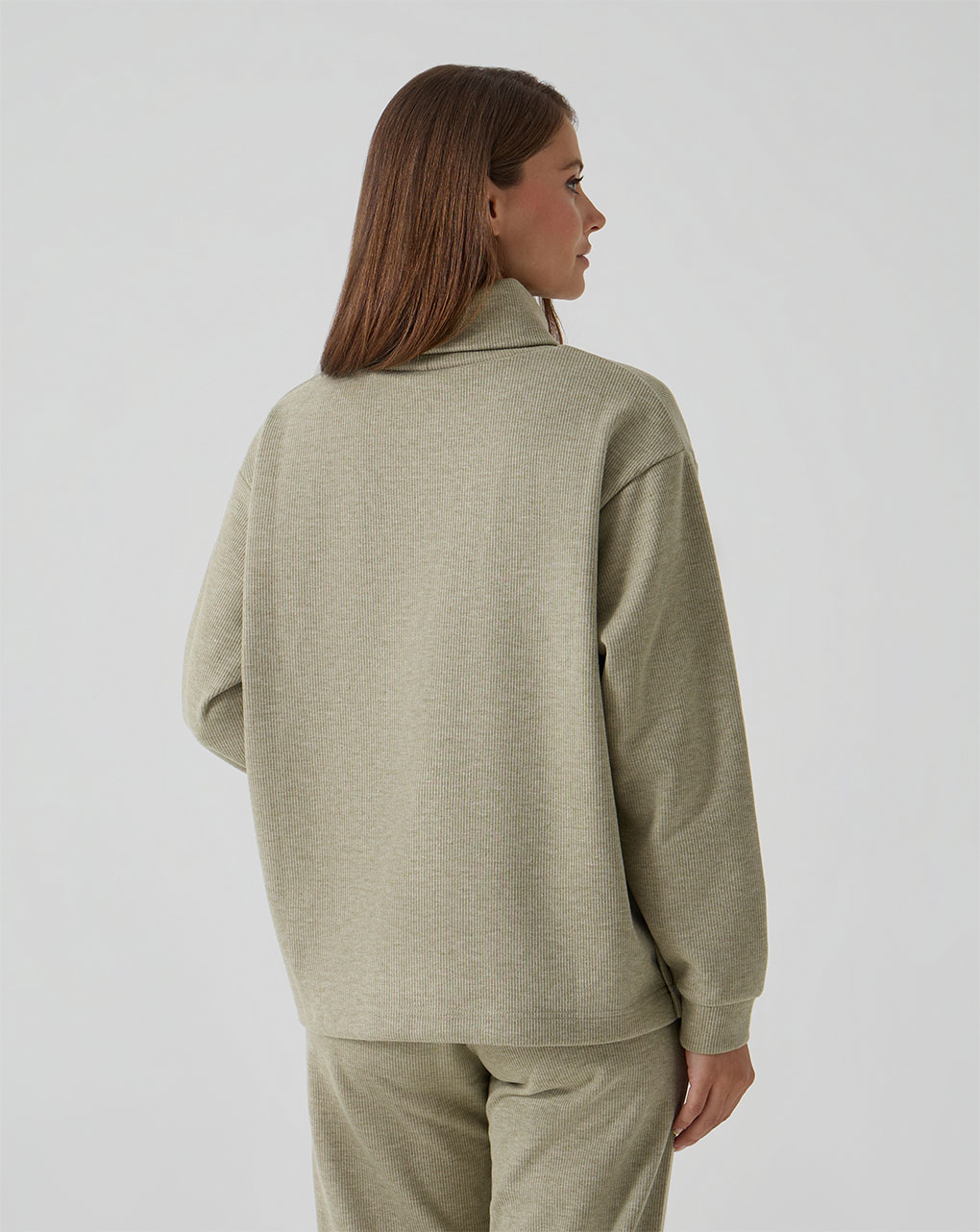 γυναικείο πουλόβερ εγκυμοσύνης/θηλασμού λαδί - Prénatal