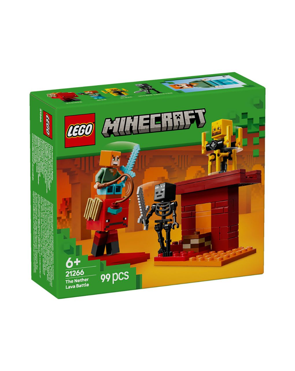 Lego minecraft the nether lava battle 21266