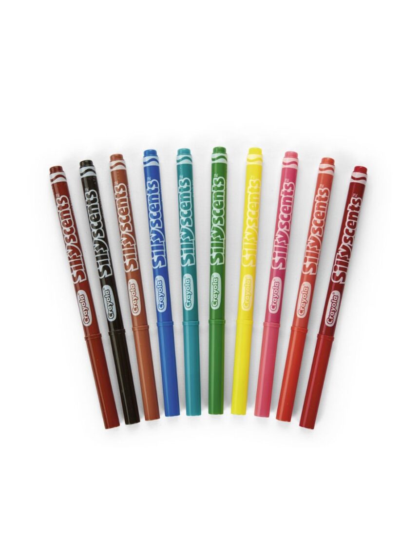 Crayola wash silly scents μαρκαδόροι 10τμχ 58-5071-e-000 - Crayola