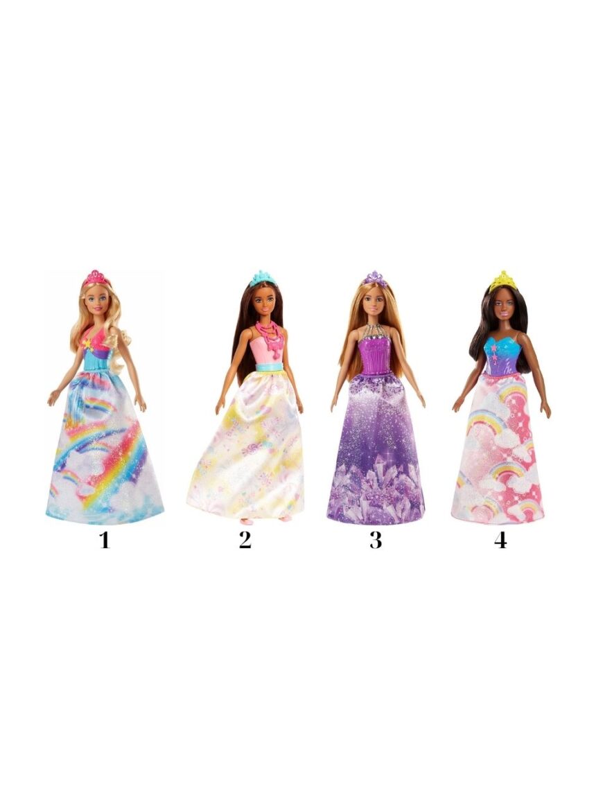 Mattel barbie dreamtopia rainbow πριγκίπισσα κούκλα fjc94 (4 σχέδια) - BARBIE