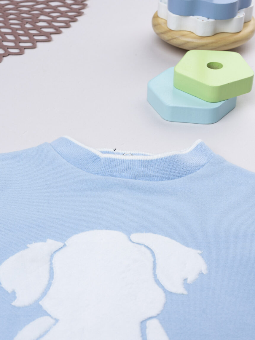 βρεφικό φορμάκι γαλάζιο με σκυλάκι για αγόρι - Prénatal