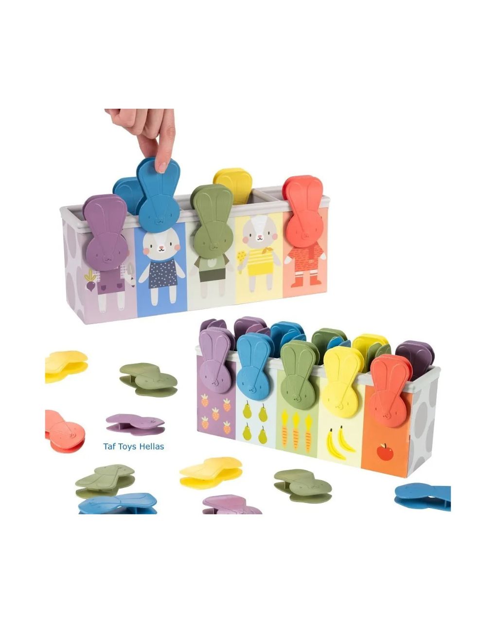 Taf toys παιχνίδι δραστηριοτήτων match & count bunny toy t-13215 - Taf-toys