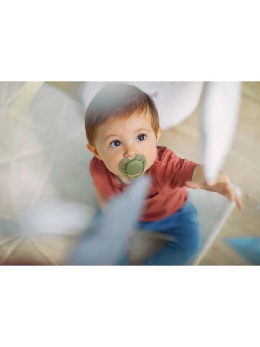 Philips avent ultra soft πιπίλες σιλικόνη 2τμχ 18m+ khaki/orange scf093/01 - Philips Avent