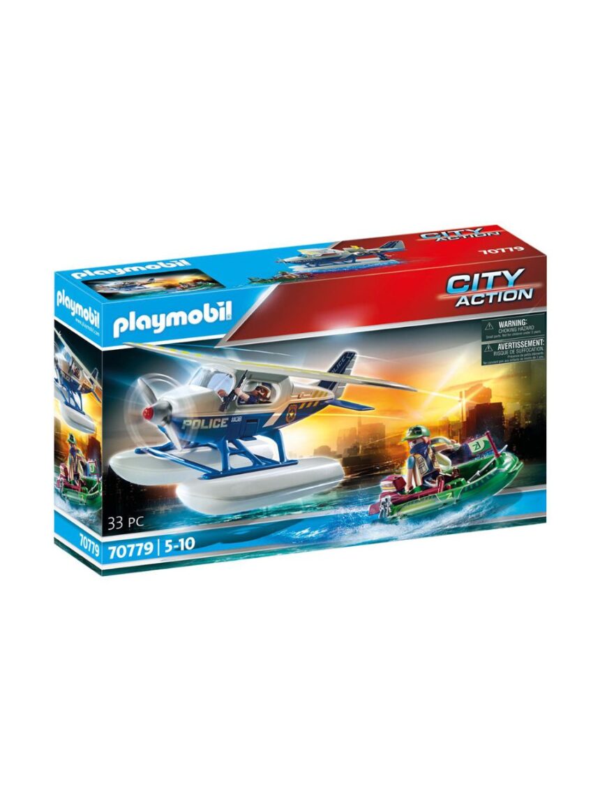 Playmobil city action καταδίωξη λαθρεμπόρου απο αστυνομικό υδροπλάνο 70779 - Playmobil, Playmobil City Action