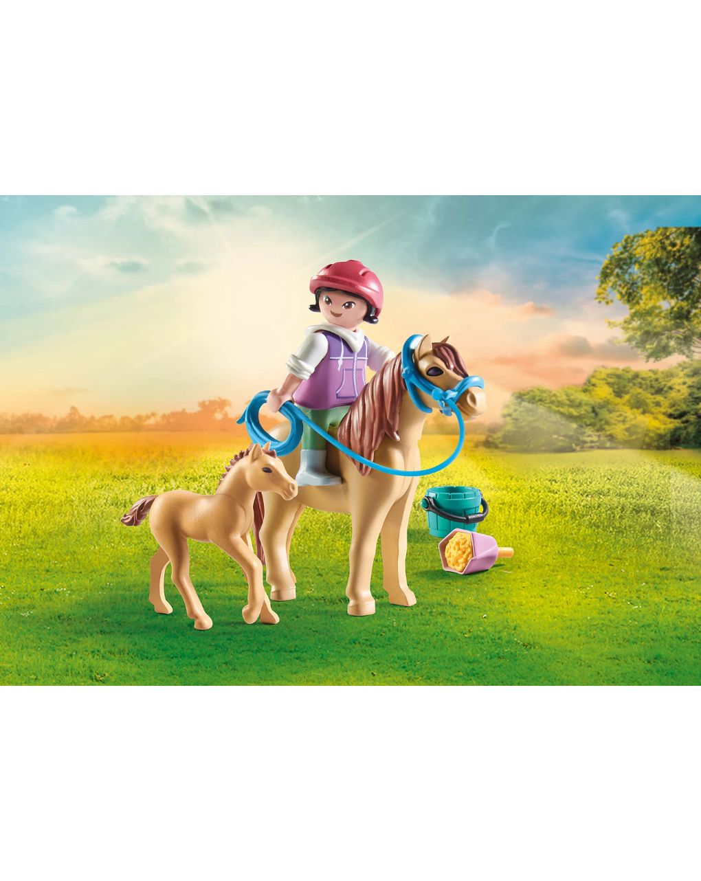 Playmobil horses of waterfall παιδάκι με άλογο & πουλάρι 71498 - Playmobil