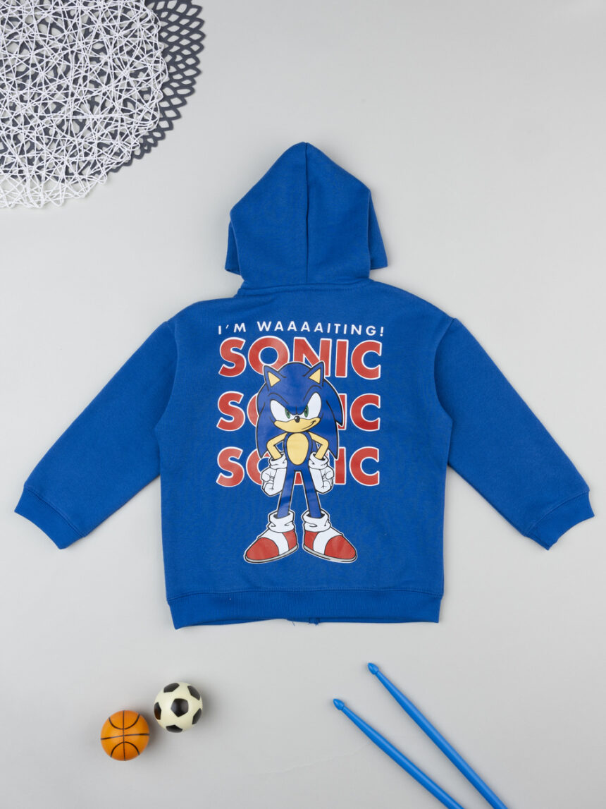 παιδική ζακέτα φούτερ μπλε sonic για αγόρι - Prénatal