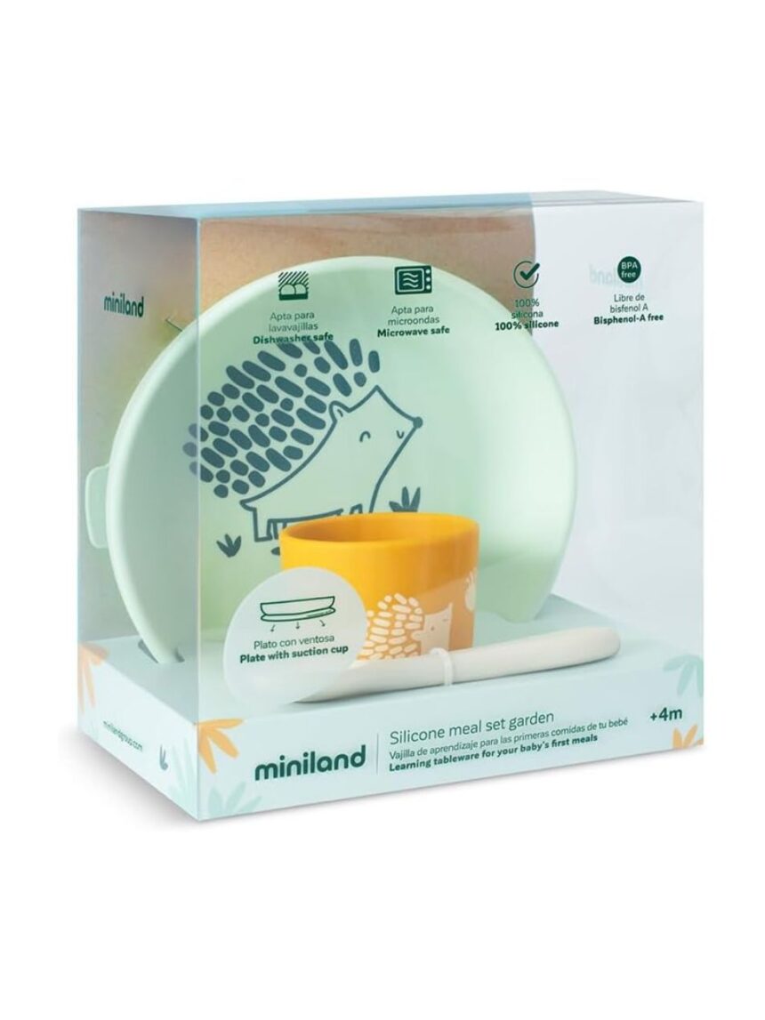 Miniland blw σετ φαγητού σιλικόνης forest ml89639 - Miniland