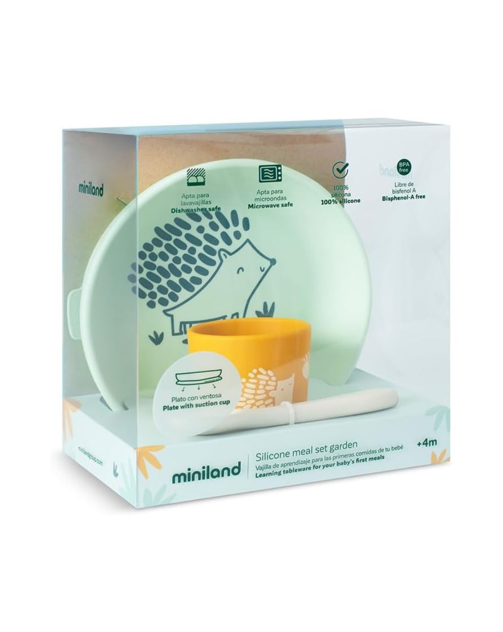 Miniland blw σετ φαγητού σιλικόνης forest ml89639 - Miniland