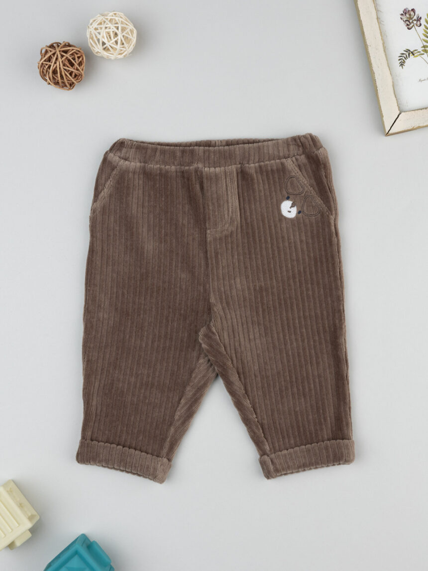 βρεφικό παντελόνι σενίλ cute puppies για αγόρι - Prénatal