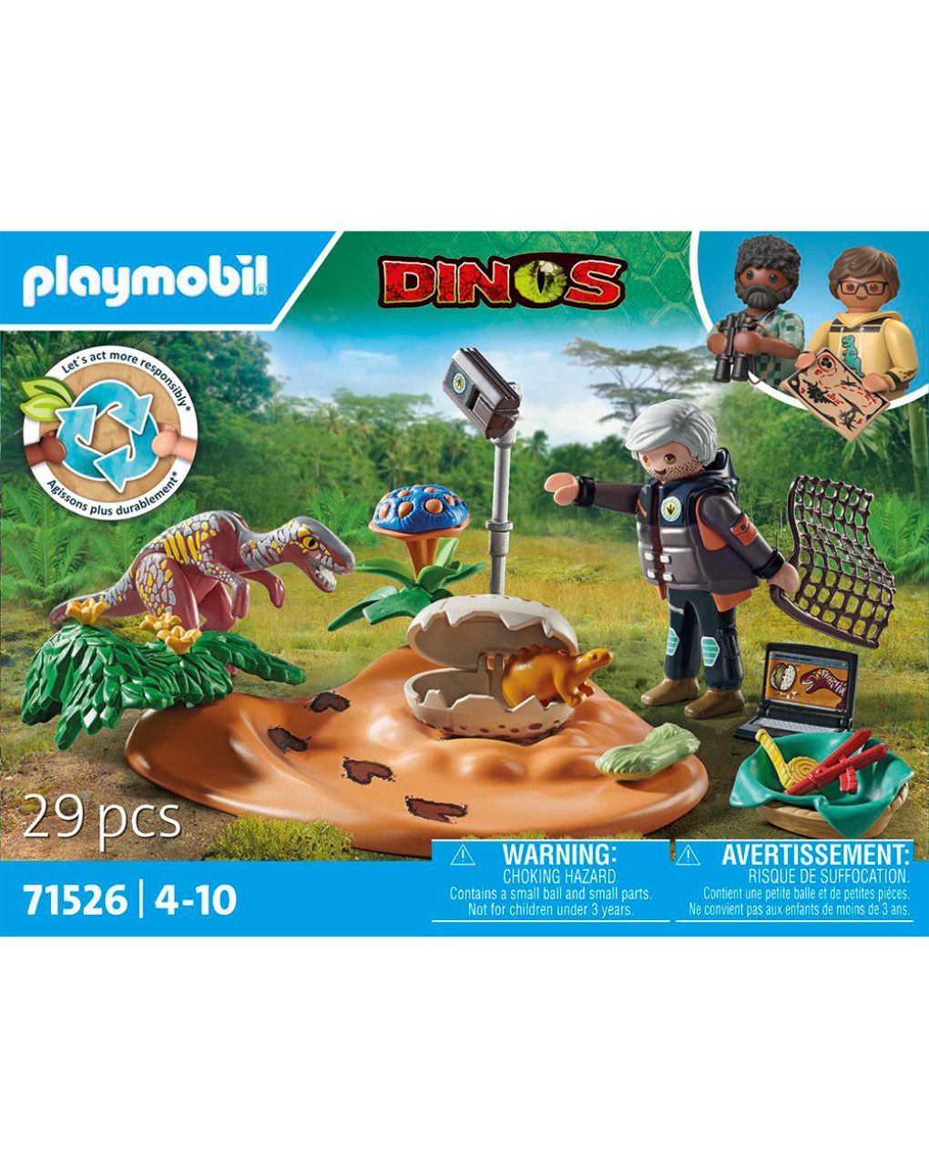 Playmobil dinos φωλιά στεγόσαυρου και κλέφτης αυγών 71562 - Playmobil