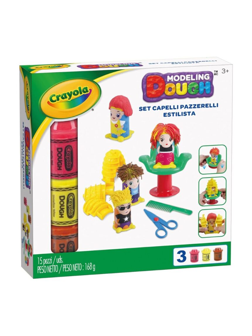 Crayola σετ crazy hair πηλός μοντελοποίησης a1-1021 - Crayola