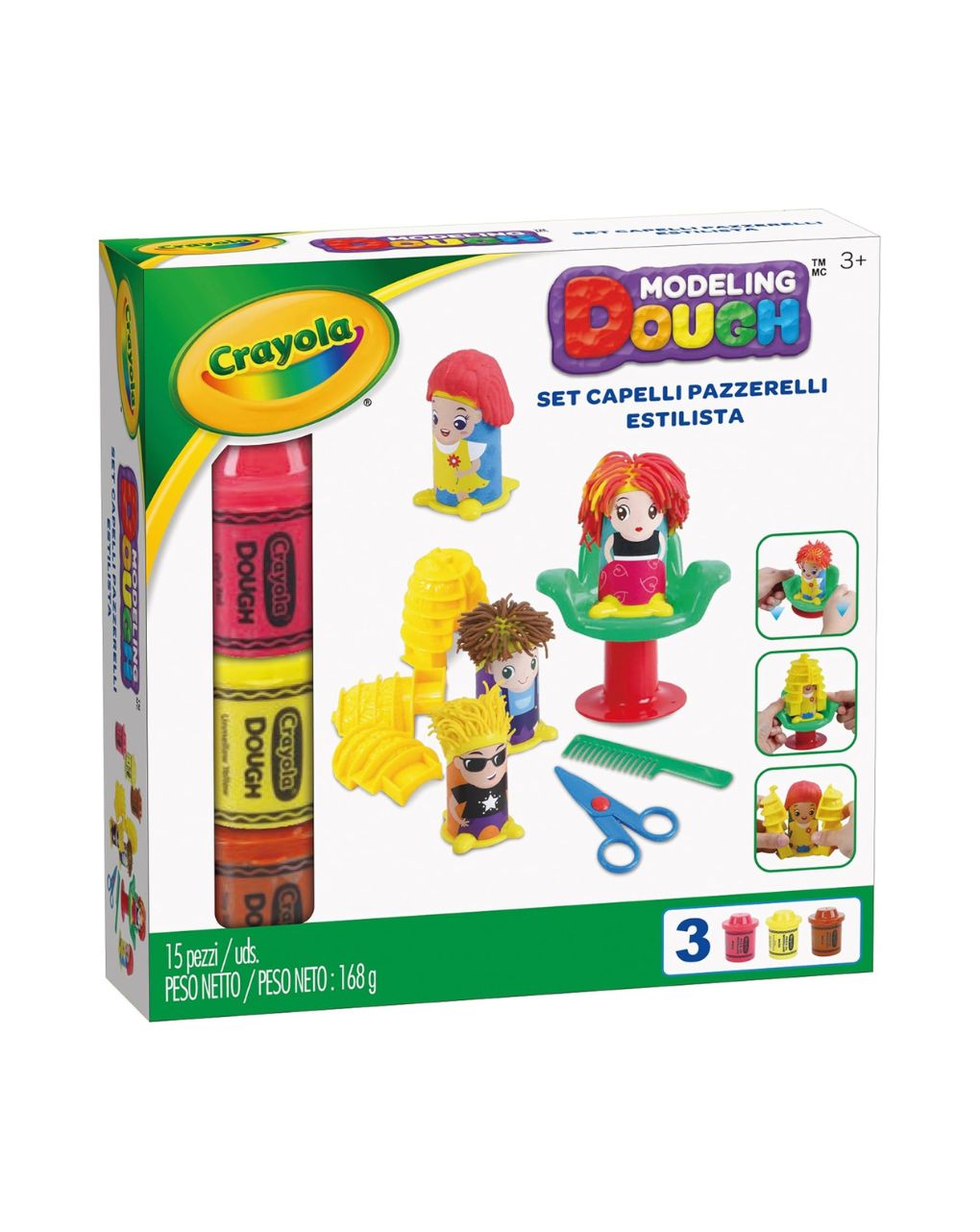 Crayola σετ crazy hair πηλός μοντελοποίησης a1-1021 - Crayola
