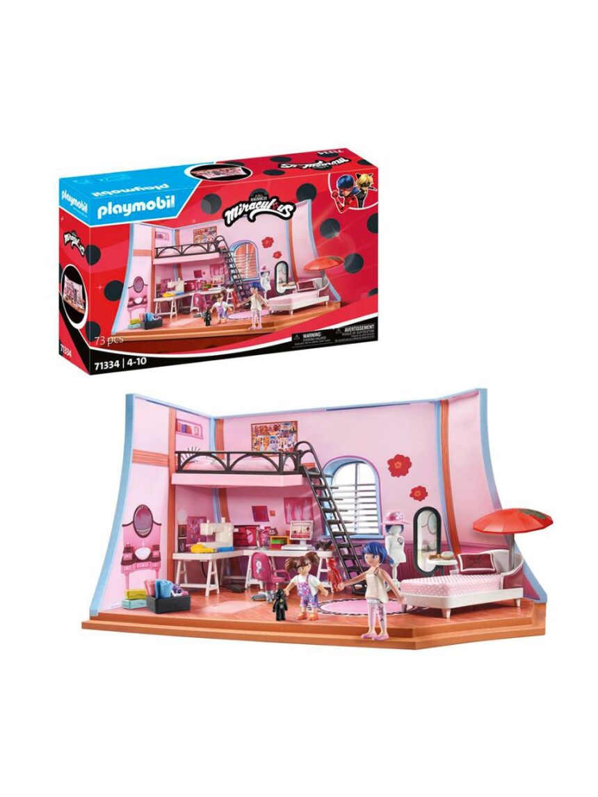Playmobil miraculous το δωμάτιο της marinette 71334 - Playmobil