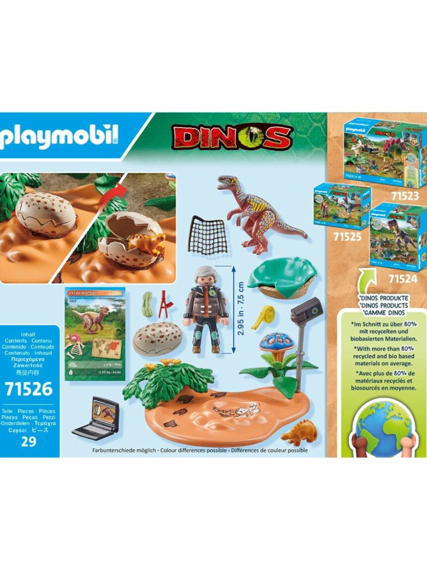 Playmobil dinos φωλιά στεγόσαυρου και κλέφτης αυγών 71562 - Playmobil