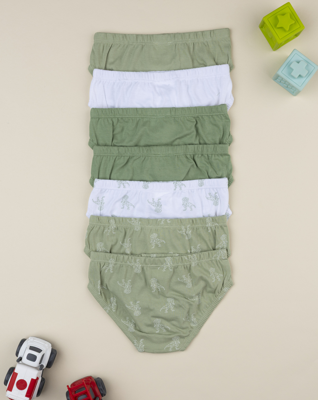 παιδικά σλιπ πακέτο x7 dino για αγόρι - Prénatal