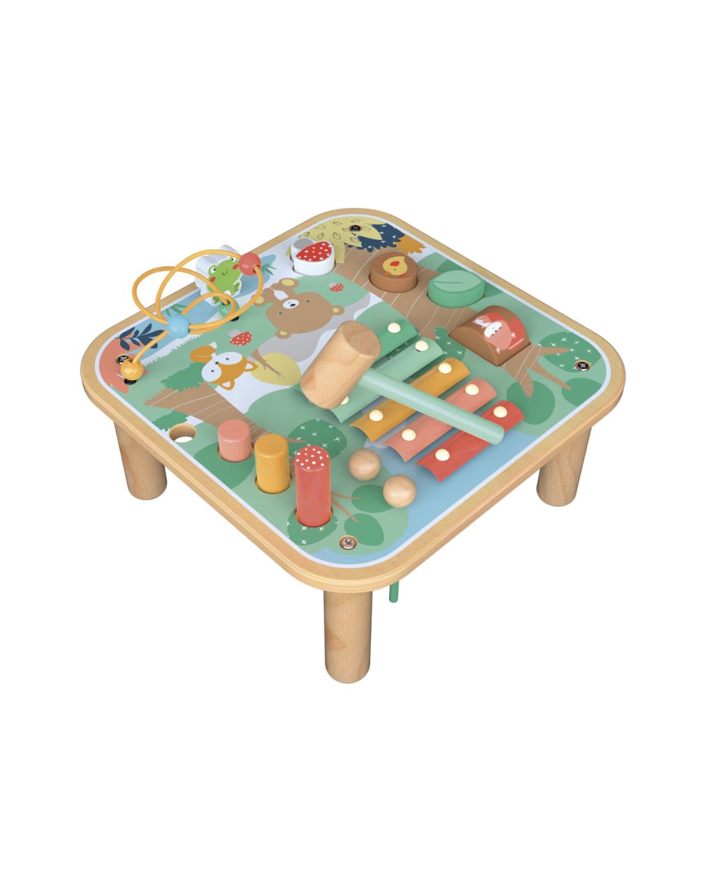 Wood ’n play ξύλινο τραπεζάκι δραστηριοτήτων “δάσος” - 