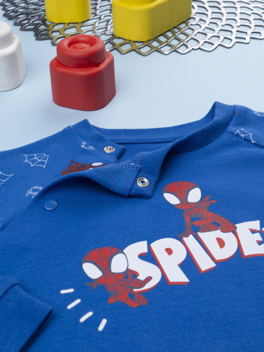 βρεφική πιτζάμα μπλε spiderman για αγόρι - Prénatal