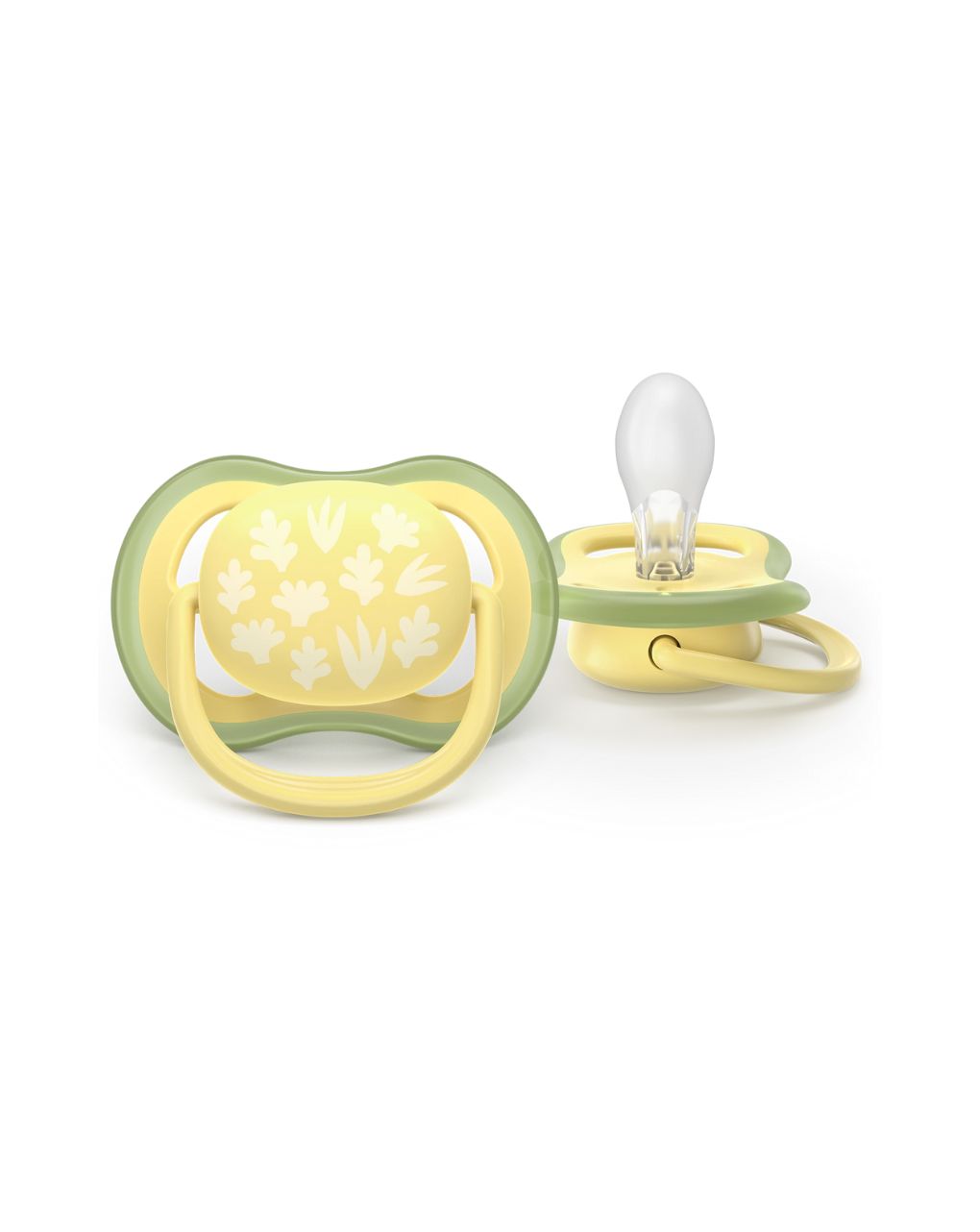 Philips avent ultra air πιπίλες σιλικόνης 2τμχ 0-6m yellow/orange leaves scf087/08 - Philips Avent
