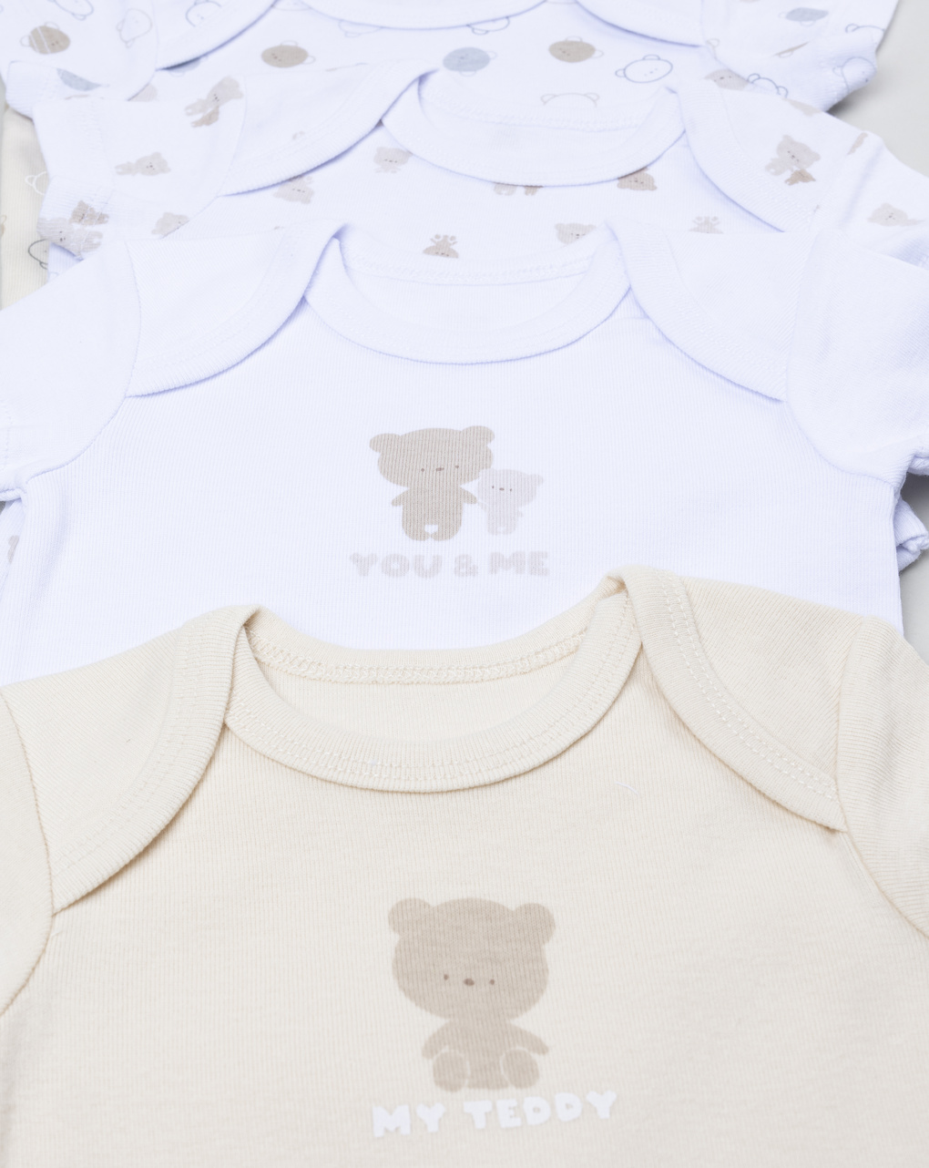 βρεφικά κορμάκια πακέτο x5 teddy για αγόρι - Prénatal
