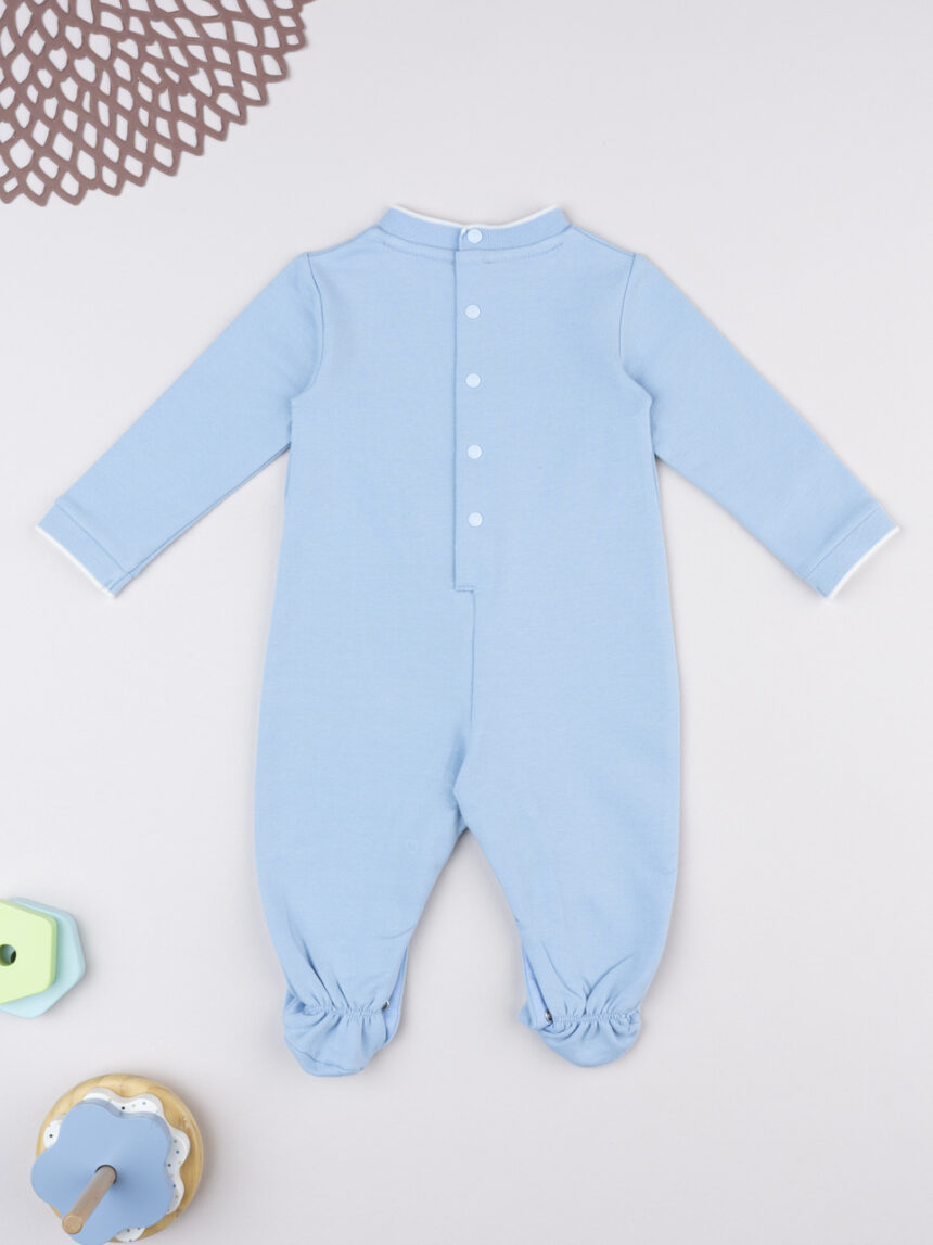 βρεφικό φορμάκι γαλάζιο με σκυλάκι για αγόρι - Prénatal