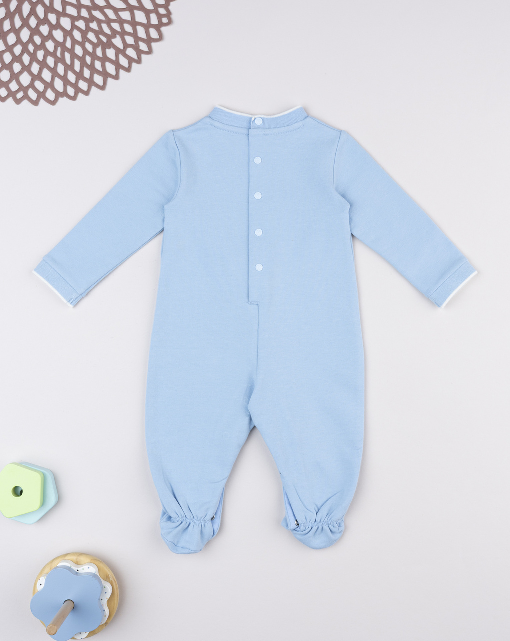 βρεφικό φορμάκι γαλάζιο με σκυλάκι για αγόρι - Prénatal