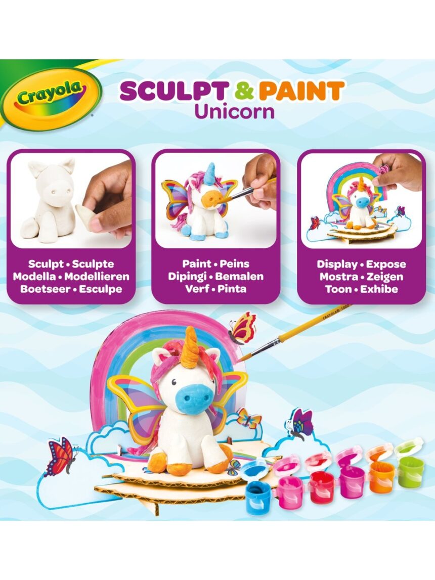 Crayola paint & sculpt unicorn – σετ δημιουργίας μονόκερου - Crayola