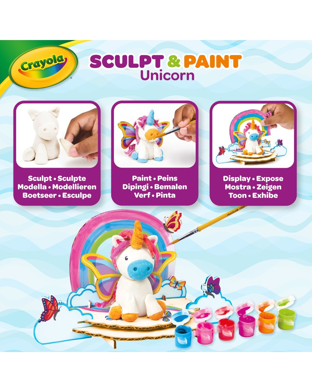 Crayola paint & sculpt unicorn – σετ δημιουργίας μονόκερου - Crayola