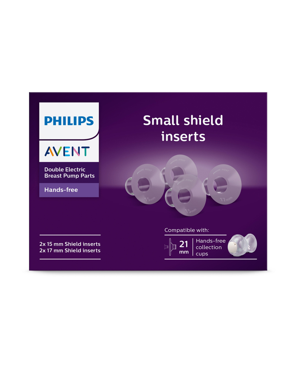 Philips avent σετ χοάνες 4 τμχ 15mm και 17mm για hands-free scf554/11 - Philips Avent