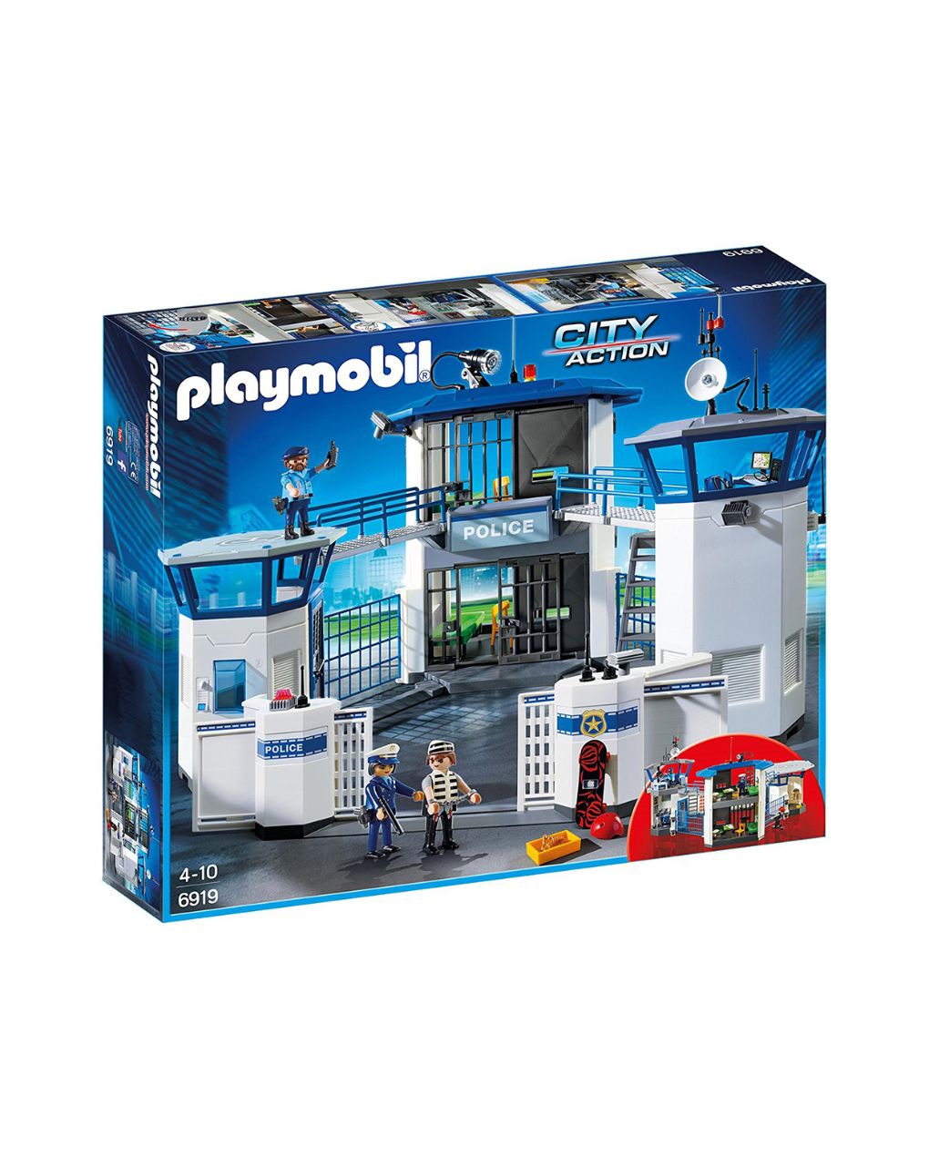 Playmobil city action αρχηγείο αστυνομίας και φυλακή ασφαλείας 6919