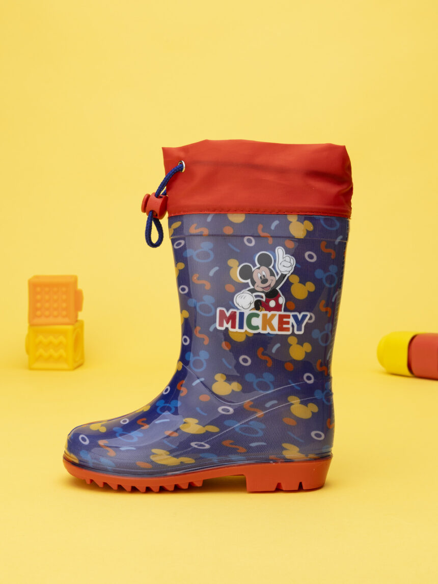 παιδικές γαλότσες μπλε με το mickey για αγόρι - Prénatal