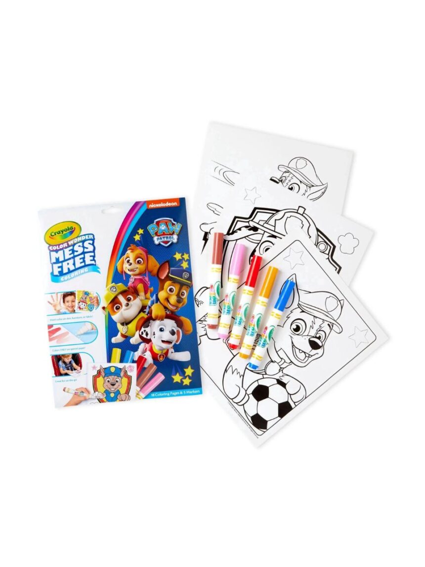 Crayola color wonder σετ ζωγραφικής paw patrol - Crayola