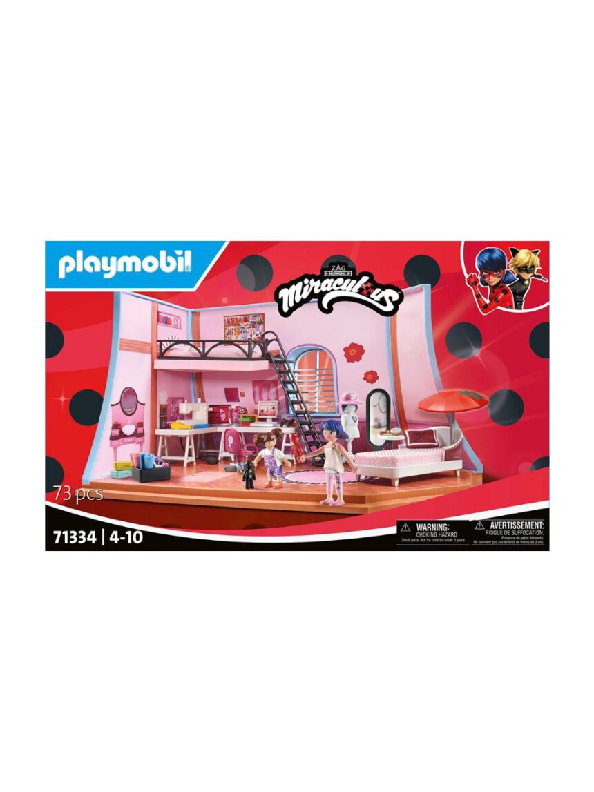 Playmobil miraculous το δωμάτιο της marinette 71334 - Playmobil